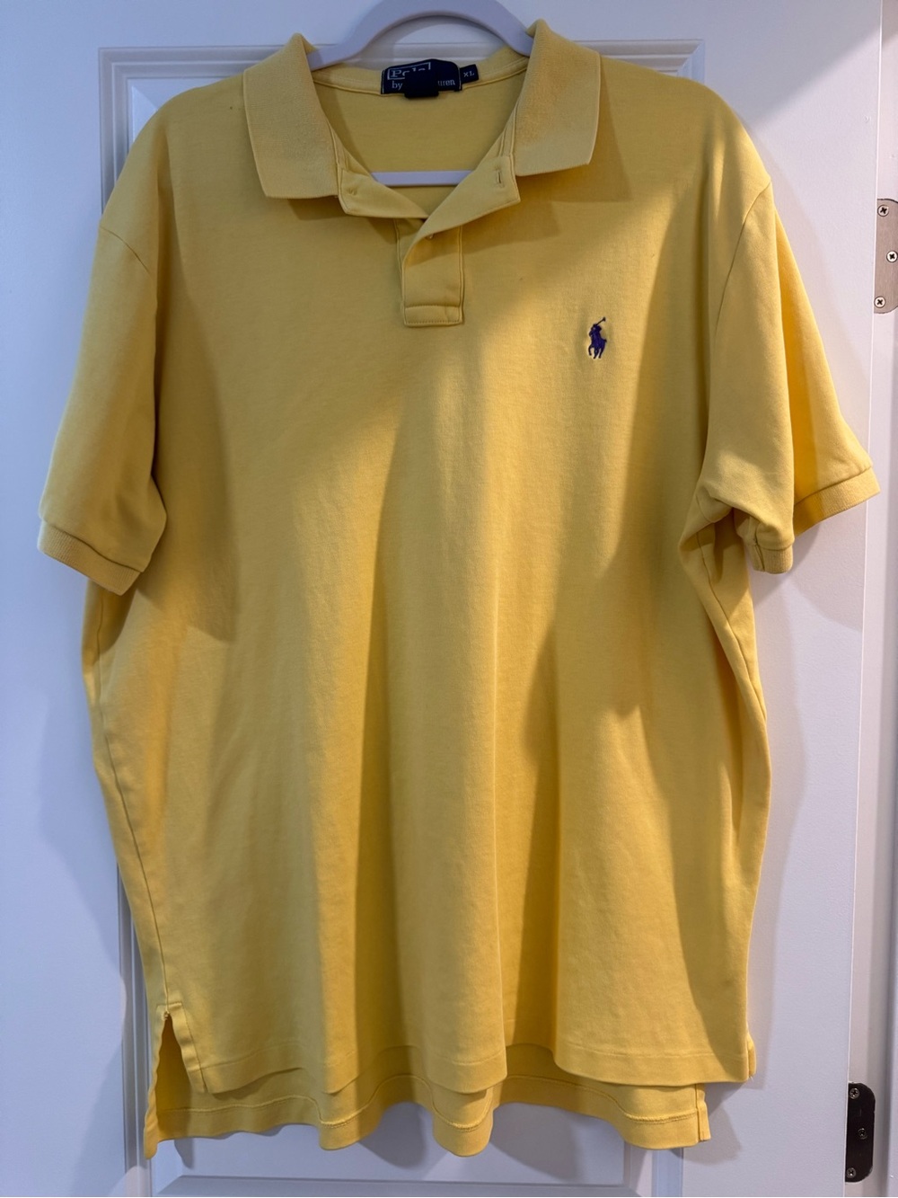 Ralph Lauren Men’s Yellow Polo Shirt with Navy Pony